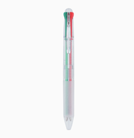Stylo bille rétractable multicolore 4 en 1 avec logo personnalisé, écriture fluide, cadeau promotionnel d'entreprise