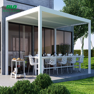 Complètement automatique en métal <span class=keywords><strong>pare</strong></span>-<span class=keywords><strong>soleil</strong></span> motorisé porche pergola toit à persiennes en aluminium - Product Image 5