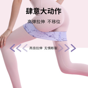 สายยืดโยคะ ลิง เทน สำหรับบริหารกล้ามเนื้อก้น สายรัดออกกำลังกายแบบยืดหยุ่นกันลื่น ใช้สำหรับสควอท บริหารสะโพก ฟิตเนส กระชับสัดส่วน - Product Image 2