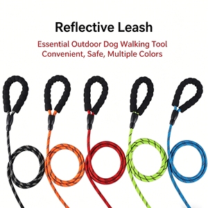 Guinzaglio Riflettente per Cani con Impugnatura Imbottita, Robusto Guinzaglio da Addestramento in Nylon, 5 Colori - Product Image 6