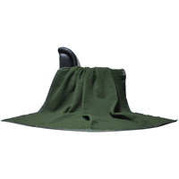 Couverture militaire tissée unie vert olive BLUE PHOENIX 70% laine 30% polyester avec bordure satinée pour premiers secours et intervention humanitaire