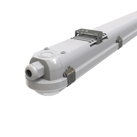 Luminaire LED Tri-proof Anti-Corrosion d'Urgence IP65 Étanche, Type Batten, 4FT, Raccordable, Linéaire, pour Usines Chimiques