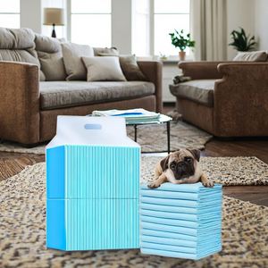 แผ่นรองซับสัตว์เลี้ยงแบบใช้แล้วทิ้งขายส่ง, ผ้าอ้อมสัตว์เลี้ยงสำหรับแมวและสุนัขในบ้าน ผลิตจากผ้าฝ้ายและฟิล์ม PE สำหรับสัตว์เลี้ยง - Product Image 1