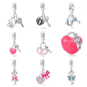 Colgantes de Plata de Alta Calidad con Diseño de Flor Romántica, de Aleación Plateada con Circones, para Niños, Estilo Lujoso y Moderno, Regalo Ideal - Product Image 1