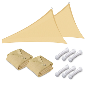 कारखाने वाणिज्यिक 180 जीएसएम त्रिभुज सूर्य छाया पाल पाल उव ब्लॉक मेश हरे आउटडोर आयताकार छाया कवर - Product Image 4