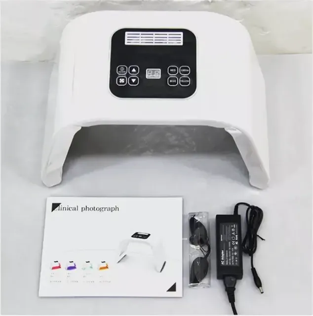 Professional 7-color Photonic Light-emitting Diode Facial Mask for Home Beauty Treatment of Body and Face