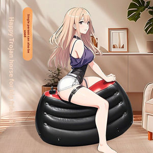 <span class=keywords><strong>2026</strong></span>年新作 YX レッド＆ブラック ハッピービッグフレンズ 楽しい屋外用フロッキー加工インフレータブルシートクッションソファ - Product Image 6