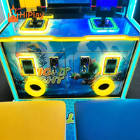 Simulateur de tir HiPlay Factory pour 2 joueurs, borne d'arcade à monnayeur avec sièges pour aires de jeux pour enfants et centres de divertissement familial