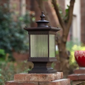 Lámpara de Pilar Solar de Bronce para Exteriores, Montaje Empotrado, Pantalla de Vidrio, LED Blanco Cálido 2700K, Base E26, Clasificación IP65, 500 Lúmenes, Ra80 - Product Image 4