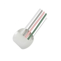 Vente en gros de pailles pliables réutilisables en silicone, ensemble de pailles de voyage pliables avec étui pour un usage quotidien