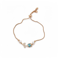 Bracelet Tulipe Vintage Plaqué Or Resoul, Charme Fleur de Luxe en Zircon, Bracelets Joncs pour Femme, Ensemble de Bijoux Tendance, Vente en Gros
