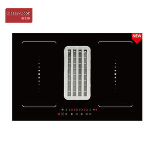 OEM avec table <span class=keywords><strong>de</strong></span> <span class=keywords><strong>cuisson</strong></span> électrique Flex Zone avec <span class=keywords><strong>plaque</strong></span> à induction à ventilation descendante avec hotte aspirante intégrée - Product Image 1