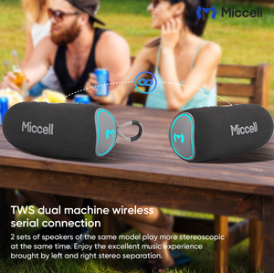 Loa di động không dây Miccell 20W, âm thanh chuyên nghiệp, loa siêu trầm, âm thanh đa chức năng, loa thông minh Bluetooth - Product Image 5