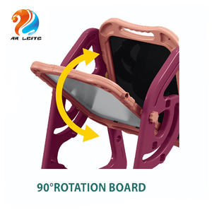 Papan Menggambar Magnetik <span class=keywords><strong>2</strong></span> Sisi, Mainan Melukis Magnetik dengan Meja dan Kursi Dapat Disesuaikan - Product Image 4