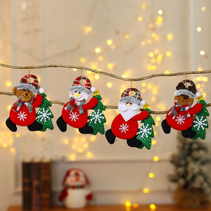 Nuevos adornos navideños de tela transfronterizos, decoraciones para árboles de Navidad, adornos de muñecos de peluche para abrazar árboles - Product Image 1