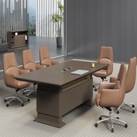 Table de conférence moderne de luxe en bois de petite taille, mobilier de bureau, Chine, prix 2026