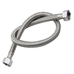 <b>Step</b> By <b>Step</b> Stainless Steel Braided Flexible Hose 3/8 In Inner Diameter For Hot And Cold Water <b>Toilet</b> Inlet - Product Image 3