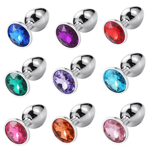 منتجات جنسية رائجة: سدادة شرجية من الفولاذ المقاوم للصدأ بتصميم ماسي، ألعاب جنسية للمبتدئين - Product Image 3