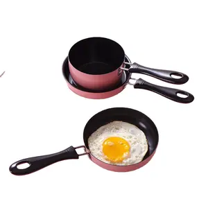 Amazon penggorengan Set peralatan masak penjualan laris antilengket buatan Korea wajan penggorengan anti lengket & wajan