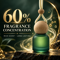 Diffuseur de parfum rechargeable pour voiture, flacon diffuseur suspendu, recharge personnalisable avec logo, liquide d'huile parfumée pour voiture