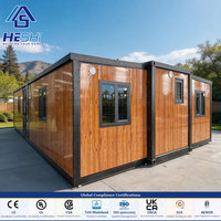 Casa Contenedor Prefabricada Expandible de 40 y 20 Pies, Lista para Usar, con 1, 2, 3, 4 o 5 Dormitorios, Baño y Jardín, Casa Modular Tipo Granny Flat