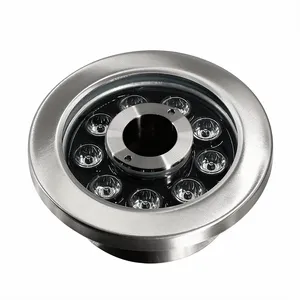 Commercial IP68 24V 9W 12W 18W Donut Type LED Lighted Waterfall Floating Pool Water Inside Control Nozzle Fountain Light