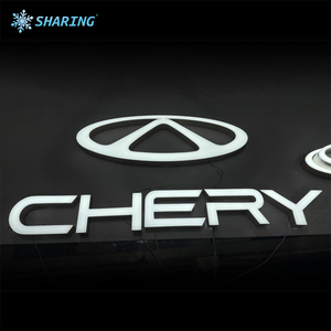 Enseigne extérieure personnalisée en lettres 3D LED lumineuses à halo blanc chaud, montées au <span class=keywords><strong>mur</strong></span>, en bois grainé, <span class=keywords><strong>pour</strong></span> café de luxe - Product Image 2