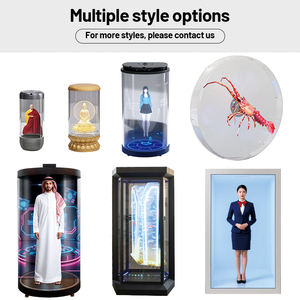 3D holografik projektör silindirik dijital insan AI etkileşimi şeffaf vitrin 2000cd sergi tıp için - Product Image 4