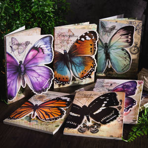 30 Pièces Par Paquet Matériel Papier Papillon Blooming Série Rétro Papillon Collage Cahier Matériaux 6 Modèles - Product Image 3