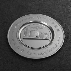 Đĩa Kim Loại Cổ Bằng Bạc Kim Loại Biểu Trưng Dập Nổi Bằng Hợp Kim Kẽm Bán Sỉ Theo Yêu Cầu Sản Xuất Đĩa Lưu Niệm Cổ Điển Tập Thể - Product Image 6