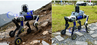 Intelligenter Roboterhund Ausgestattet mit Hochauflösender Netzwerkkamera für Baustellenüberwachung