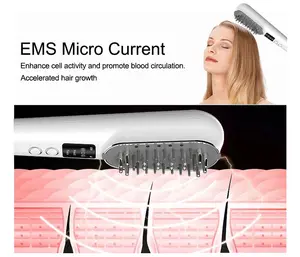 Products Popular Design Infrared Red LED Light Therapy Hair Growth Products For Men Best Laser Comb For Hair Growth And Head Massager