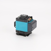 Niveau laser rotatif vert alimenté par batterie au lithium 12V, 8 lignes, haute précision, nivellement automatique, pour bricolage, murs et sols extérieurs