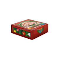 Boîte de jeu de cartes magnétique à rabat de luxe personnalisée magistralement faite en papier cartes rondes pour adulte enfant jouer avec un ami