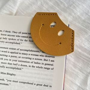 Cheap New Style Pu Leather Cute Page Corner Colorful Smile Face <b>Bookmarks</b> for Kids <b>Gifts</b> - Product Image 4
