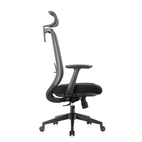 Mobilier de bureau Vente en gros Chaises ergonomiques à dossier haut pour le travail en maille avec appui-tête réglable Chaise de bureau