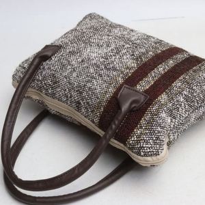 Sac fourre-tout en coton tendance, petit format, personnalisé pour femme, réutilisable, pour voyage et plage, portable, décontracté, avec fermeture éclair, rayé, été automne - Product Image 5