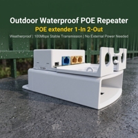 Répéteur PoE extérieur étanche 250m, 3 ports 10/100Mbps, Plug & Play, empilable, Full-Duplex, pour caméra IP, garantie 2 ans