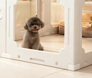 2026 Tavşan Kafesi İç ve Dış Mekan Taşınabilir Şeffaf Kulübe Düğme Kapatmalı Sağlam Evcil Hayvan Oyun Parkı Tavşan Çiti - Product Image 6