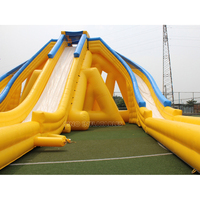 Sino — glissière d'eau gonflable géant, 3 brins, 10m, pour adultes, avec long glisseur et glisse à la fin de l'usine gonflables