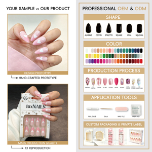 24 <span class=keywords><strong>Uñas</strong></span> Postizas Color Rojo Marrón Caramelo Otoñales, <span class=keywords><strong>con</strong></span> Brillo, Diseño de Rosa, Cortas, Cuadradas, Cobertura Total, Reutilizables, Elegantes - Product Image 3