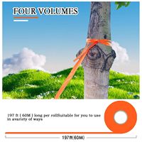 10 rouleaux de ruban de marquage orange, 2 cm x 60 m, ruban de marquage non adhésif pour les délimitations, les arbres, la chasse et le marquage des sentiers