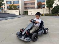 Go Kart Eléctrico para Niños HLF BS-10 con Frenos de Disco, Estructura de Acero Resistente, Uso en Exteriores, Velocidad Máxima de 18-60 KM/H, 80 kg, Batería de Plomo-Ácido