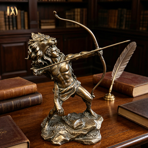 Estatua Pequeña de Hércules Arquero en Bronce Fundido para Decoración de Escritorio u Oficina - Product Image 1