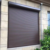 Vente en gros de volets roulants de sécurité électriques automatiques modernes en aluminium, résistants aux ouragans, pour fenêtres de maison