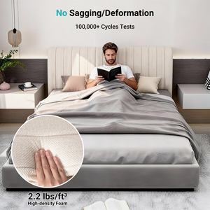 Testiera Imbottita Minimalista su Misura, Imballata Sottovuoto, Salvaspazio, Compressa per Letto Morbido - Product Image 6