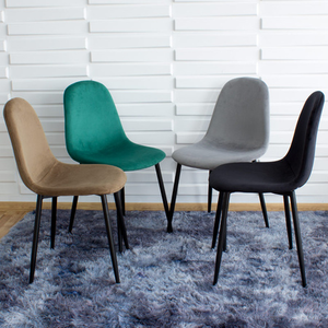 Home Furniture Wholesale Amy Green China Modern <strong>Cheap</strong> <strong>Comfy</strong> Luxury Leisure Kitchen Restaurant Upholstered Dining <strong>Chairs</strong> - Product Image 3
