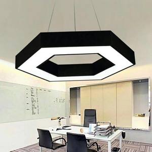 โคมไฟระย้า LED ในสำนักงานในร่มทรงกลมกลวงรูปทรงพิเศษสำหรับยิมอินเทอร์เน็ตคาเฟ่ - Product Image 2