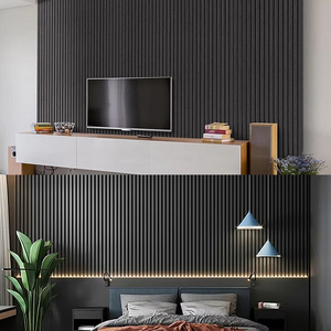 <span class=keywords><strong>3D</strong></span> dập nổi WPC <span class=keywords><strong>Panel</strong></span> tường nội thất gỗ trang trí rãnh tấm Tường slat tường paneles de pared WPC - Product Image 5