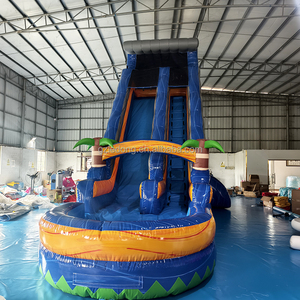 Tùy Chỉnh Ngoài Trời Dành Cho Người Lớn Thương Mại Bơm Hơi Khổng Lồ Trượt Nước Giá Rẻ Sân Sau Trượt Bơm Hơi Với Hồ Bơi - Product Image 3